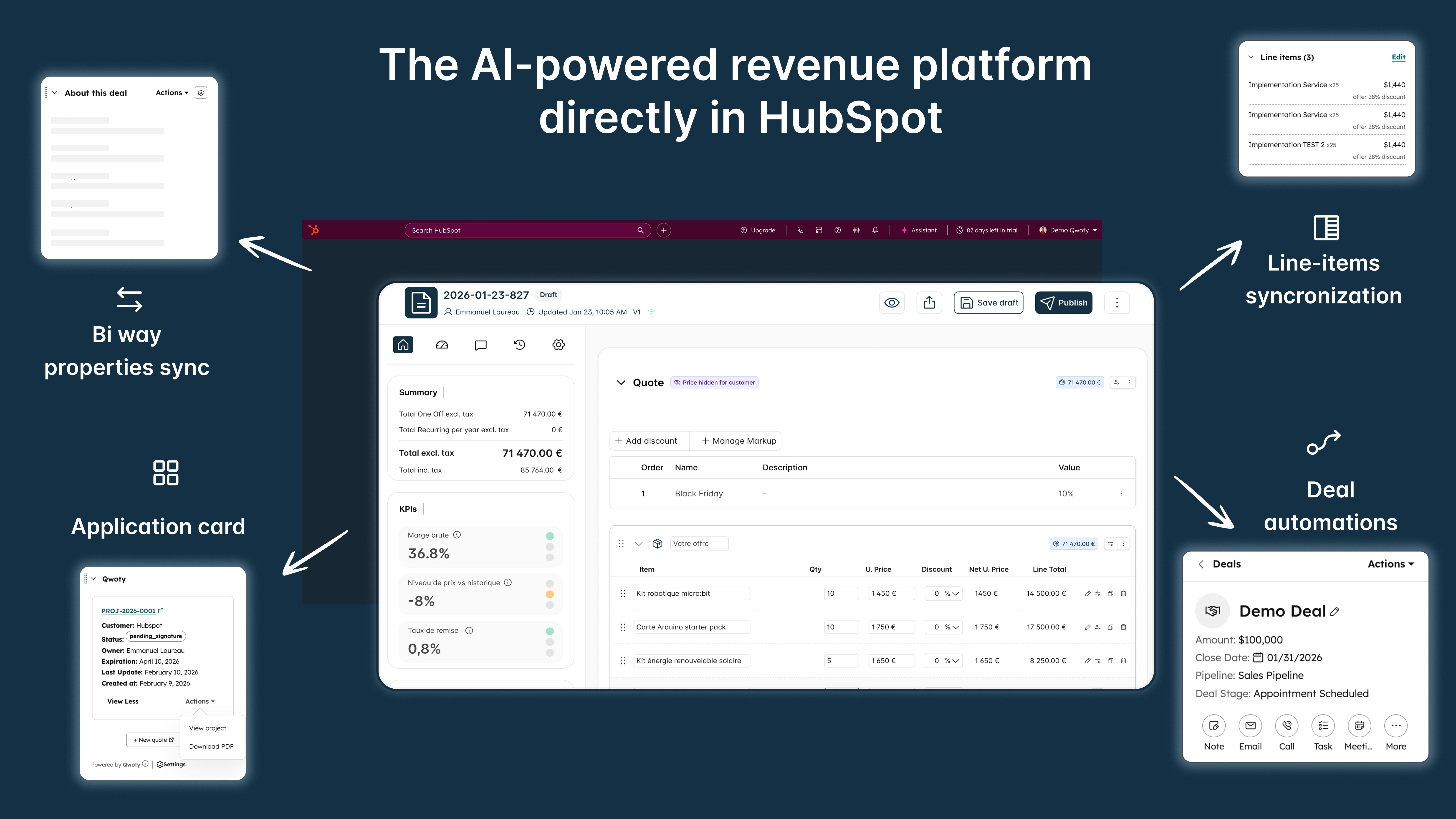 The AI-powered revenue platform  directly in HubSpot